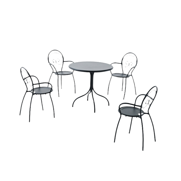 Kovinski stoli Fiona – set